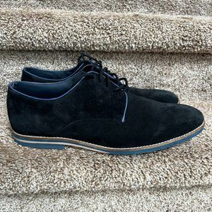 Thomas & Vine Men's Navy Lace-up Suede Shoes